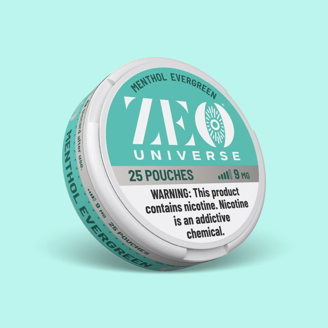zeo disposable vape review Menthol Evergreen Nicotine Pouches – ZEO Universe